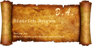 Dietrich Azurea névjegykártya